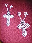 Lovely lace bookmarks tatted by Wendy Durell.  Both are from "Tatted Bookmarks" by Lene Bjorn.