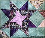 Detail of Scratch quilt - made by Carol Miller