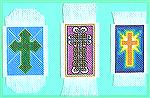 2 more cross stitch bookmarks from my post swap binge, plus a Celtic Cross one done in Assisi embroidery counted thread stitch.