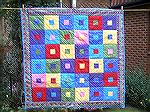 This is one of three Project Linus quilts I made inspired by the border fabric. I did consider setting the blocks on point but eventually saw sense and went for the simpler option.

Catriona, Edinbu
