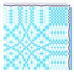 This draft was taken from the information in Marguerite Davison's book, &quot;A Handweaver's Source Book&quot;.  It's an overshot pattern taken from a Canadian &quot;couvrepied&quot;, which is a throw