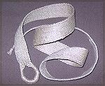 This belt was woven from some thick-ish handspun linen.  The tablets were threaded alternately (S-Z-S-Z), and the belt was woven by weaving about three inches while turning all tablets forward, then t