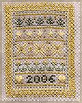 Glittery Gold, a kit by Barbara Rakosnik of Periwinkle Promises. Lynn finished stitching February 25, 2006.