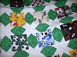 Detail of the football quilt made for my nephew for Christmas.

Catriona, Edinburgh