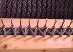 Afghan loom close-up.