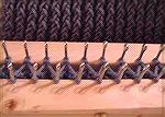 Afghan loom close-up.