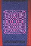 Maryse Levenson's stole for her daughter Myriam's ordination.  This is one of the overshot squares.