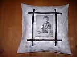 This is the photo cushion I made for my brother's 40th birthday last October. The photo was taken when he was about 4, during his cute phase.

Catriona, Edinburgh