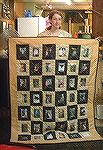 This is a picture of Katherine Carey after she finished the picture quilt she made for future husband Benjamin McMillan. This is her own design.

Kyra Tenpenny