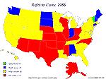 The citizens' right to carry handguns, concealed and otherwise, has been on the increase since the 1980's. Forty-eight (48) states have some form of concealed carry licensing. The trend is most obviou