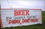 When the price of gasoline & diesel exceeds the cost of beer, then it's time to park your vehicle and just drink.