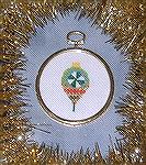 This counted cross stitched ornament of a ornament was stitched by Jackie Carey for the 2008 Ornament Swap.  She used &quot;Fabulous Designs&quot; Old Time Ornament by Patrice Boerens.