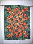 Simple quilt inspired by Jan Krentz's Hunters Star book. Made to reduce my stash of green and orange fabrics but hasn't made any noticeable difference.

Catriona, Edinburgh