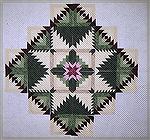 Third set of blocks on the Eureka anniversary quilt.