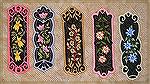 Bookmarks donated by Kyra Tenpenny. The bookmarks were machine embroideried. They are by oesd Mark My Words3. They are appliqued and embroidered.

2009 Bookmark Swap