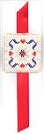 Bookmark donated by Kyra Tenpenny. This bookmark was machine embroidered using it's cross stitch feature. This design is from Bookmarks Galore.

2009 Bookmark Swap