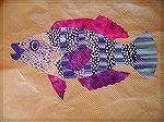 The first of my fantasy fish - work in progress. Design taken from Susan Carlson&#39;s freestyle quilts book

Catriona, Edinburgh