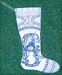 This ornament was machine embroidered by Kyra Tenpenny. This is an Anita Goodesign. This stocking came from their Vintage Christmas Stockings.