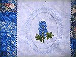 Detail of the Bluebonnet Embroidery - my first embroidery project.
