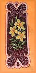 This bookmark was machine embroidered by Kyra Tenpenny. It's a oesd Mark my Words3 design.