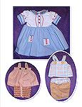 In the hoop doll dress and shorts sets.
Kyra