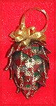 This ornament was done by Kyra Tenpenny, it was made from a kit and pattern called Pattern Please. It's called "Pincone n' Plaid".