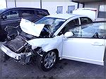 This is what my husband's car looked like at the storage yard.