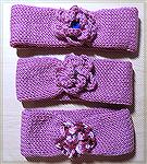 Headbands made using the small Addi Express knitting machine.
Kyra