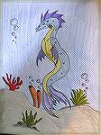 This is a water dragon drawn by Patricia Tenpenny.