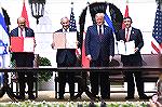 Israel, the United Arab Emirates and Bahrain signed peace deals Sept 15, 2020 as President Donald Trump hosted the signing ceremony at the White House.  Representing their countries were UAE Foreign M