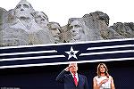 Fourth of July celebrations in 2020 at Mt Rushmore were begun with a Trump speech.