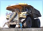 Huge truck used for mining minerals, including lithium for EV batteries